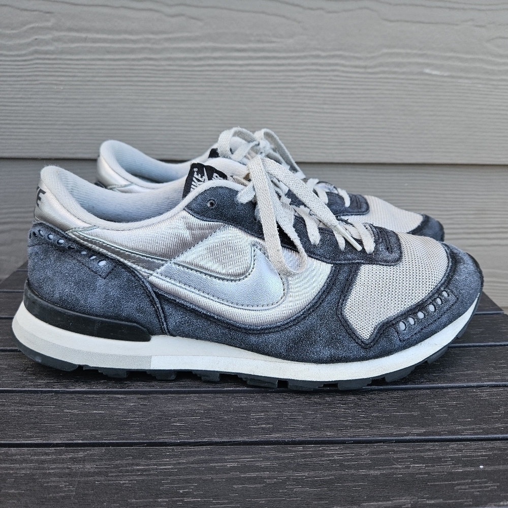Nike Air Venture Sneakers Blue Silver Shoes 432220-001 Rare Vintage Men's 9.5